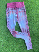 Load image into Gallery viewer, Legging Jeans Fucsia Pretina Glitter
