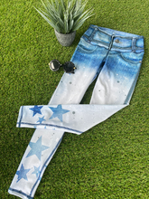 Load image into Gallery viewer, Legging Jeans Star White
