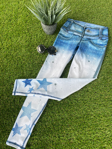 Legging Jeans Star White